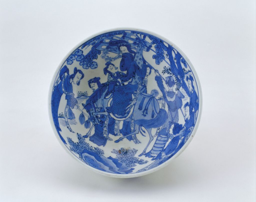 图片[2]-Blue and white figure Zhuge bowl (Changchun Wangu style)-China Archive